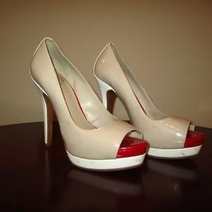 Color blocked Jessica Simpson heels